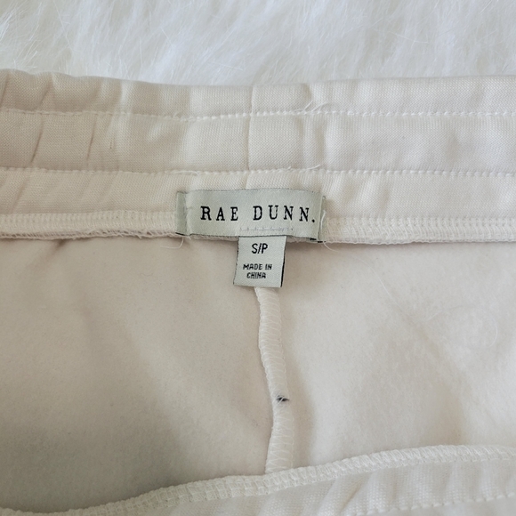 Rae Dunn 2 Piece CHILL Set Hoodie & Jogger Set S Cream/Pink Soft NWT - Picture 13 of 16